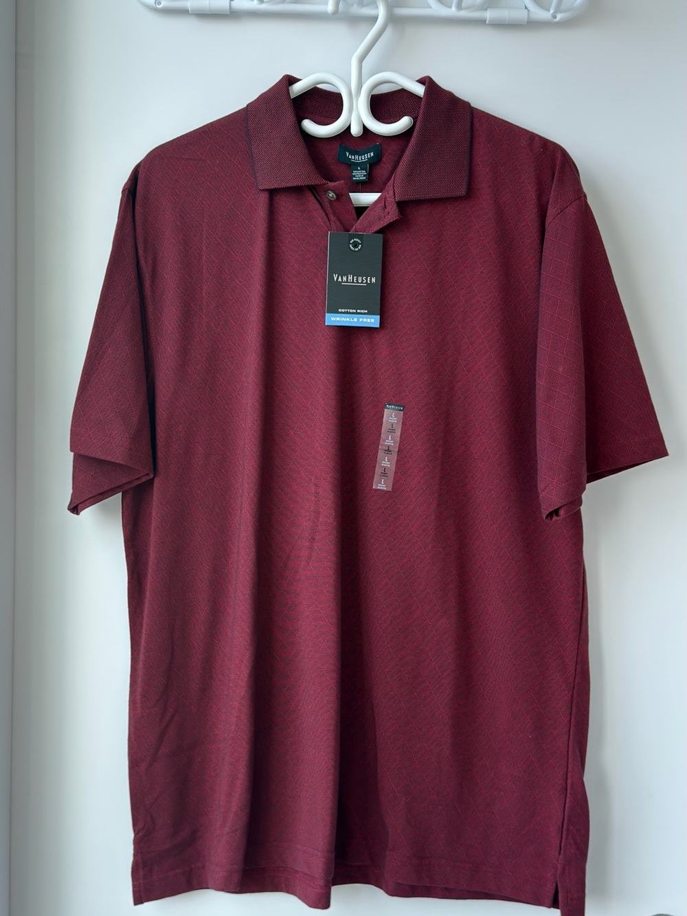 Van Heusen Men's Maroon Polo Shirt